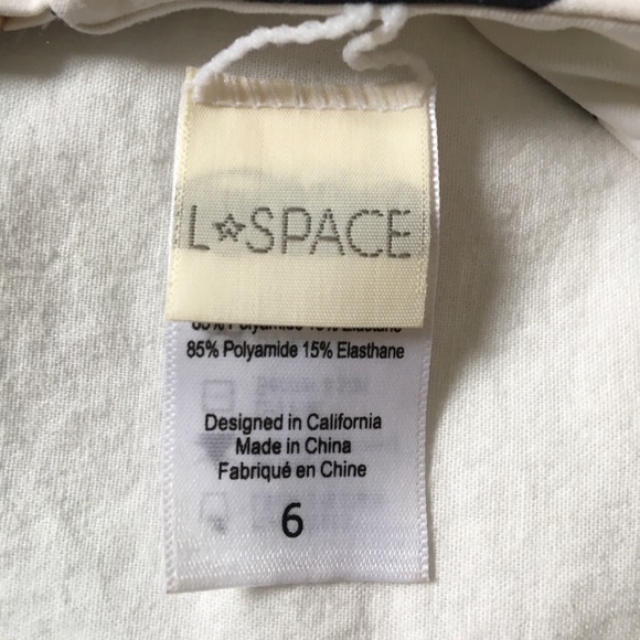 L*Space Laura One Piece Striped Swimsuit size 6 - Picture 10 of 12